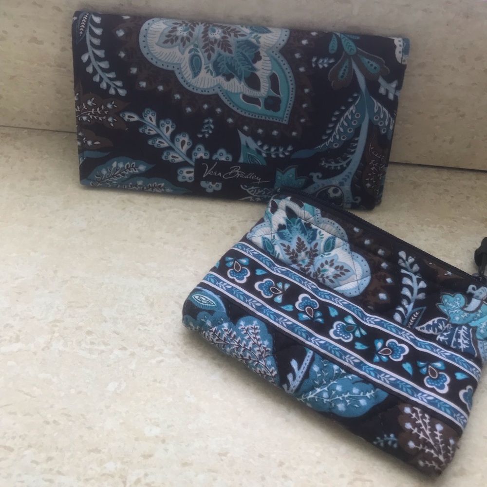 Check book holder change purse